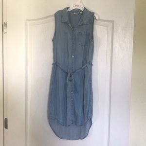 Girls denim look dress